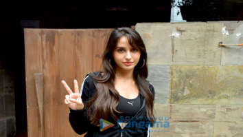 Nora Fatehi spotted outside a cafe in Bandra