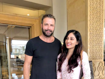 Pooja Chopra snapped with Hollywood actor Tony Schiena
