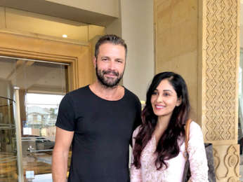 Pooja Chopra snapped with Hollywood actor Tony Schiena