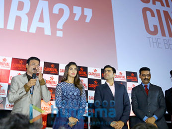 Pooja Hegde inaugurates Carnival Cinemas' 3-screen multiplex at Ravi Priya Mall in Ongole, Andhra Pradesh