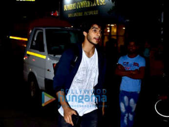 Priyanka Chopra, Janhvi Kapoor and Ishaan Khatter snapped at Bastain in Bandra