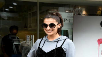 Raai Laxmi snapped at a salon in Juhu