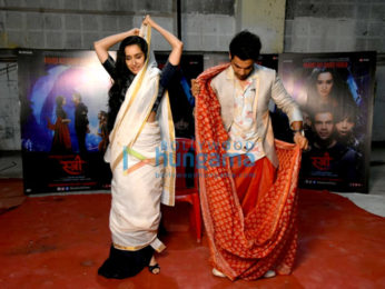 Rajkummar Rao and Shraddha Kapoor snapped promoting their film Stree
