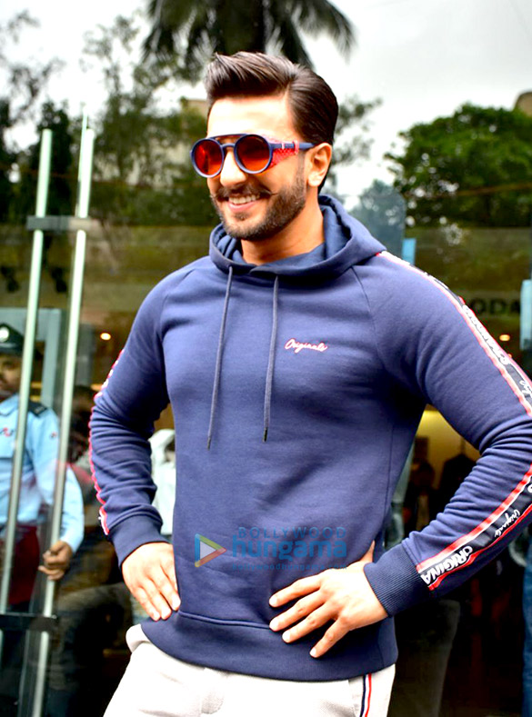 Ranveer Singh snapped at the Jack and Jones store in Bandra