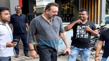 Sanjay Dutt spotted at Vishesh Flims office