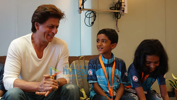 Shah Rukh Khan meets childhood cancer survivors who will represent India at the World Children's Winners games 2018 in Moscow