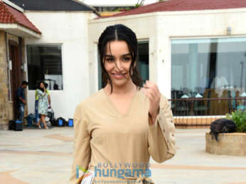 Shahid Kapoor and Shraddha Kapoor snapped promoting their film Batti Gul Meter Chalu