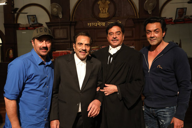 Shatrughan Sinha shoots with Dharmendra, Sunny Deol and Bobby Deol for Yamla Pagla Deewana Phir Se