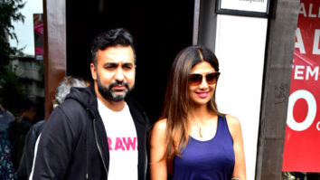 Shilpa Shetty and Raj Kundra spotted at Bastian in Bandra