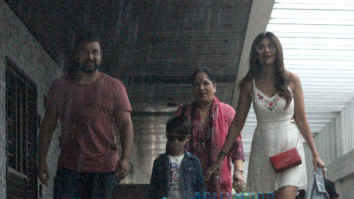 Shilpa Shetty snapped with family at Hakkasan in Bandra