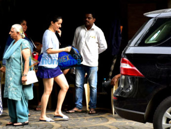 Shraddha Kapoor snapped after badminton practice in Khar