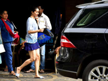 Shraddha Kapoor snapped after badminton practice in Khar