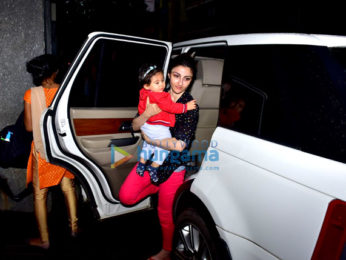 Soha Ali Khan snapped with daughter Inaaya Naumi Kemmu in Bandra