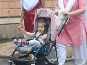Soha Ali Khan's daughter Inaaya Naumi snapped out and about in Mumbai