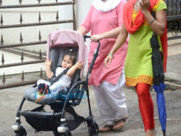 Soha Ali Khan’s daughter baby Inaaya spotted in Khar