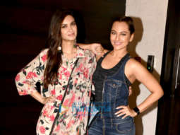 Sonakshi Sinha and Diana Penty snapped promoting the film Happy Phirr Bhag Jayegi