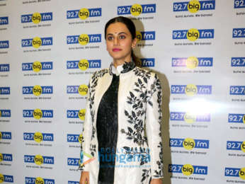 Taapsee Pannu, Prateik Babbar and Anubhav Sinha promote Mulk at 92.7 Big FM radio station
