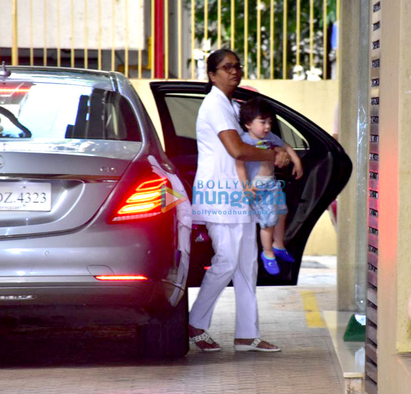 Taimur Ali Khan snapped at Karisma Kapoor’s residence Taimur Ali Khan snapped at Karisma Kapoor’s residence