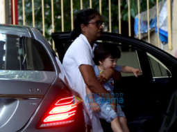 Taimur Ali Khan spotted at Karisma Kapoor’s house