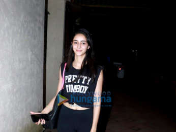 Tiger Shroff and Ananya Pandey snapped at Satyam Dance Hall in Juhu
