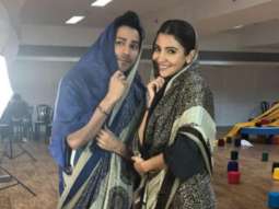 LOL! Sui Dhaaga couple Varun Dhawan and Anushka Sharma don sarees during promotions and it is as cute as ever!