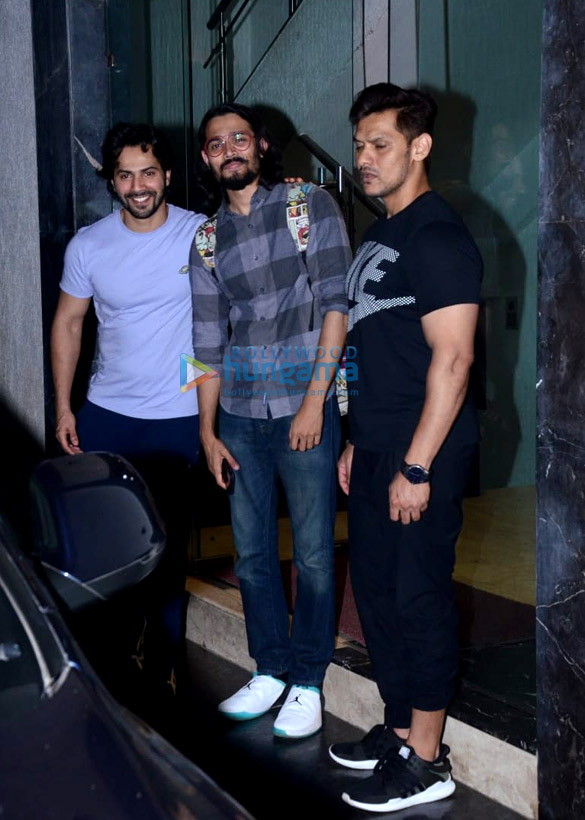 Varun Dhawan and Jackky Bhagnani spotted at the gym in Khar