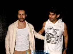 Varun Dhawan and Kapil Chopra snapped outside the gym