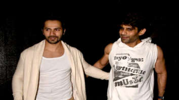 Varun Dhawan and Kapil Chopra snapped outside the gym