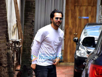 Varun Dhawan spotted at a clinic in Bandra