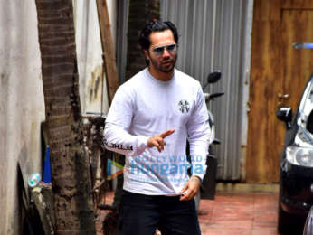 Varun Dhawan spotted at a clinic in Bandra