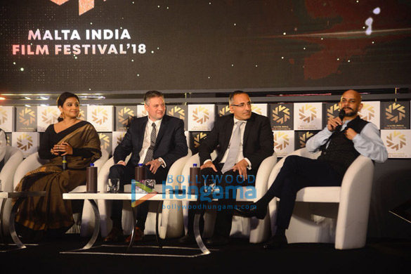 vidya balan snapped attending the malta india film festival 2018 3