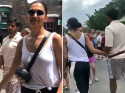 WATCH: Deepika Padukone and Ranveer Singh hold hands during their secret vacation as they visit the Wizarding World of Harry Potter