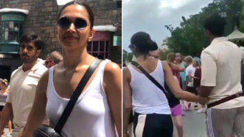 WATCH: Deepika Padukone and Ranveer Singh hold hands during their secret vacation as they visit the Wizarding World of Harry Potter