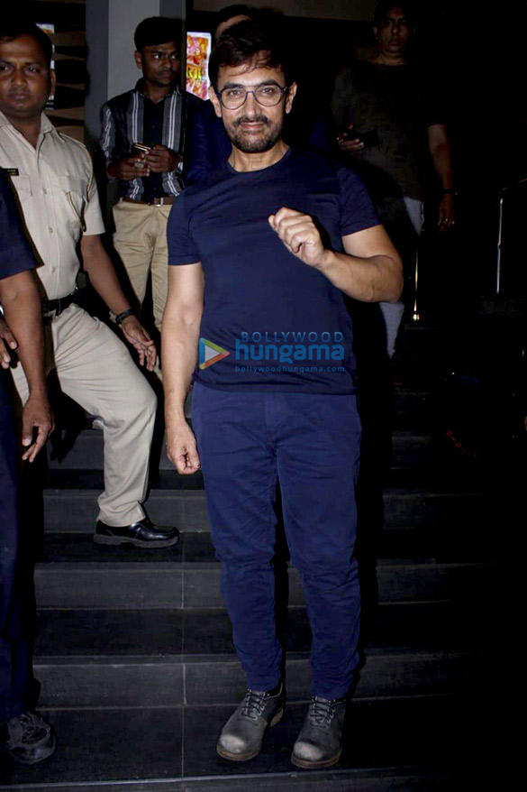 aamir khan sanya malhotra and others snapped at the screening of pataakha at pvr juhu 1