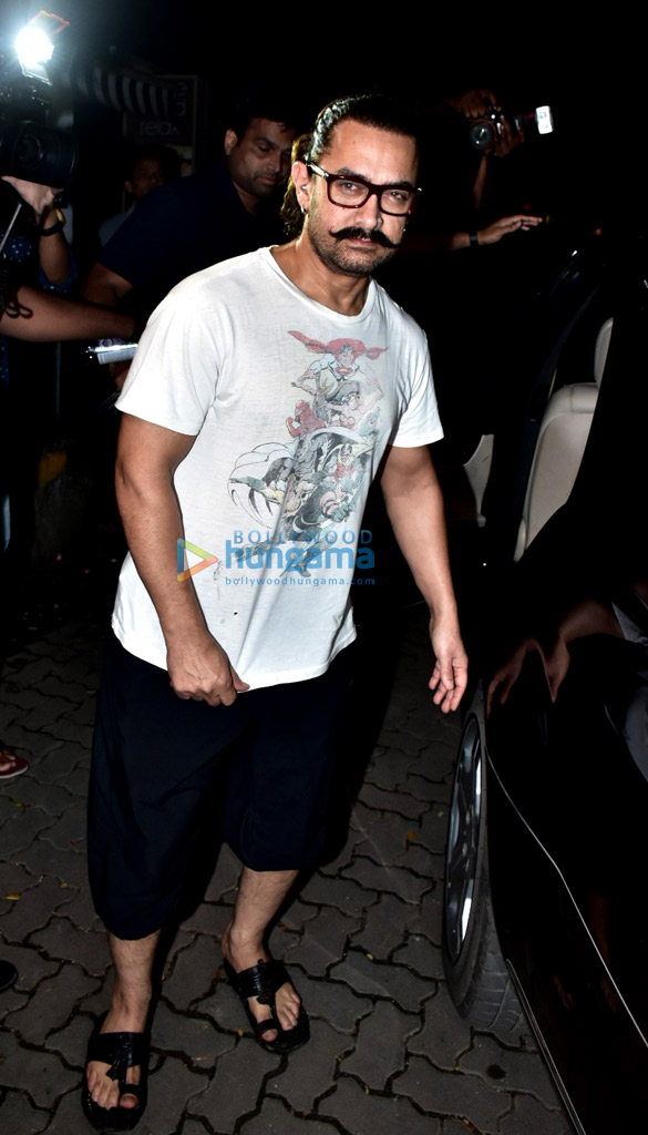 Aamir Khan spotted at a spa in Bandra Aamir Khan spotted at a spa in Bandra