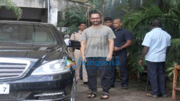 Aamir Khan spotted at a spa in Bandra