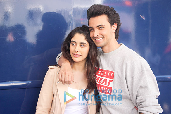 aayush sharma and warina hussain snapped promoting loveratri 6