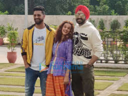 Abhishek Bachchan, Vicky Kaushal & Taapsee Pannu snapped promoting their film ‘Manmarziyaan’ Abhishek Bachchan, Vicky Kaushal & Taapsee Pannu snapped promoting their film ‘Manmarziyaan’