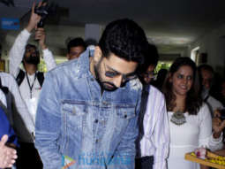 Abhishek Bachchan graces the inauguration of the Whistling Woods International ‘75 Frames’ rare portrait collection of Amitabh Bachchan