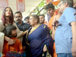 Aishwarya Rai Bachchan visits the GBT Mandal’s Ganpati Pandal in Sion along with her daughter Aaradhya and her mother
