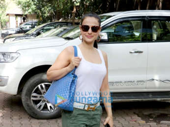 Ameesha Patel spotted at dubbing studio in Andheri