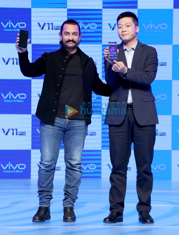 Aamir Khan snapped at VIVO 11 Pro launch