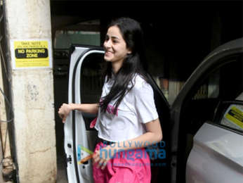 Ananya Pandey spotted at dance class in Juhu