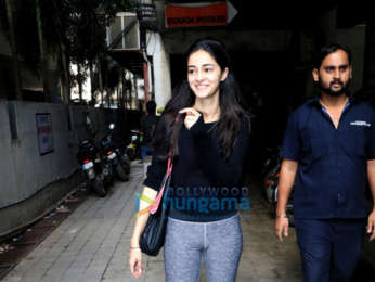 Ananya Pandey spotted at the gym in Andheri
