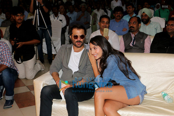 anil kapoor nora fatehi snapped at nm college festival 2