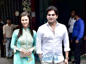 Arbaaz Khan and others snapped at Arpita Khan’s residence for Ganpati
