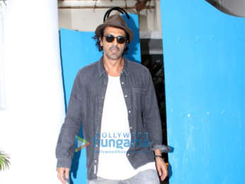 Arjun Rampal snapped at Olive in Bandra