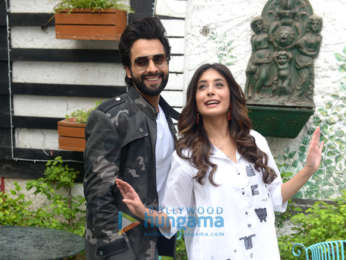 Cast of the film Mitron snapped at a photoshoot in Delhi