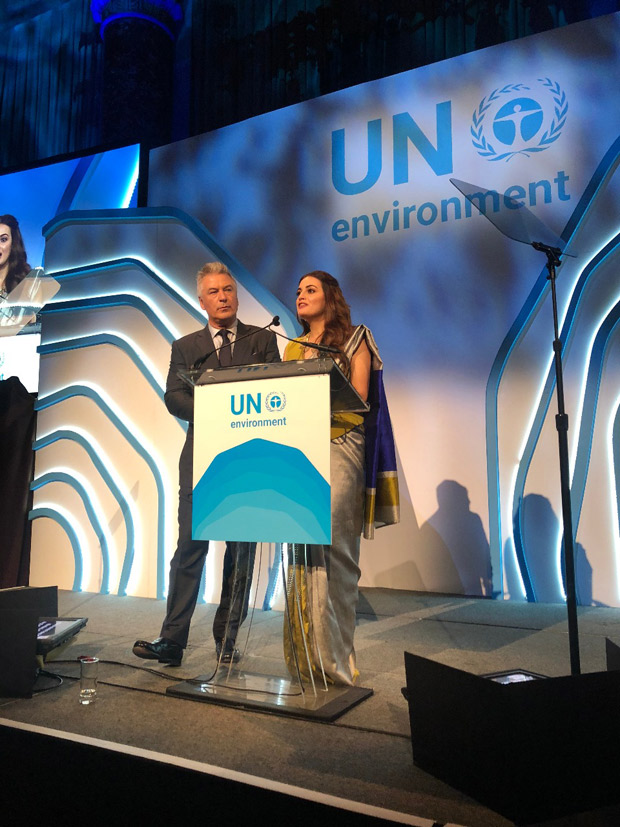 Dia Mirza and Alec Baldwin host UN's Champions of the Earth Awards