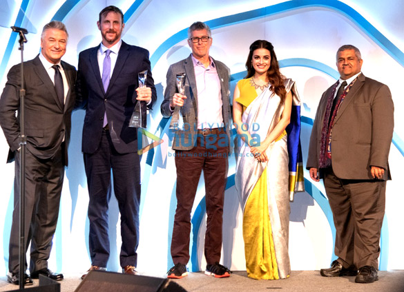 Dia Mirza snapped with Alec Baldwin at the UN Environment awards